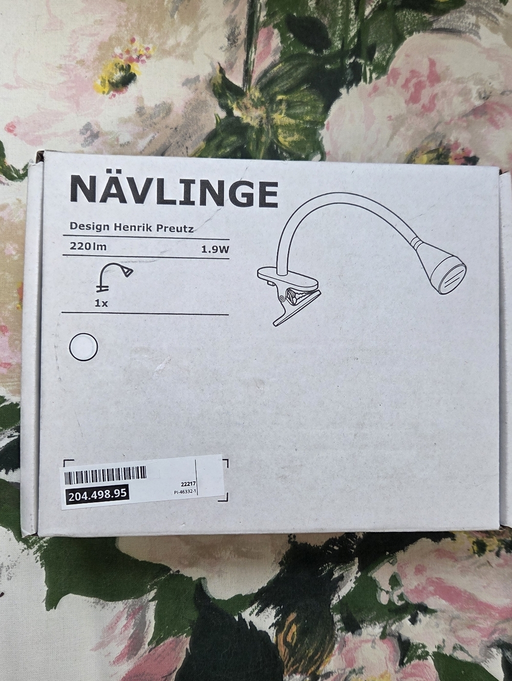 NÄVLINGE Clamp LED Reading Lamp — White